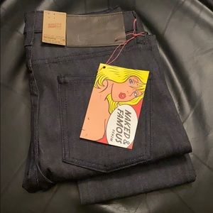 Naked and Famous slim Jean 30/34 brand new